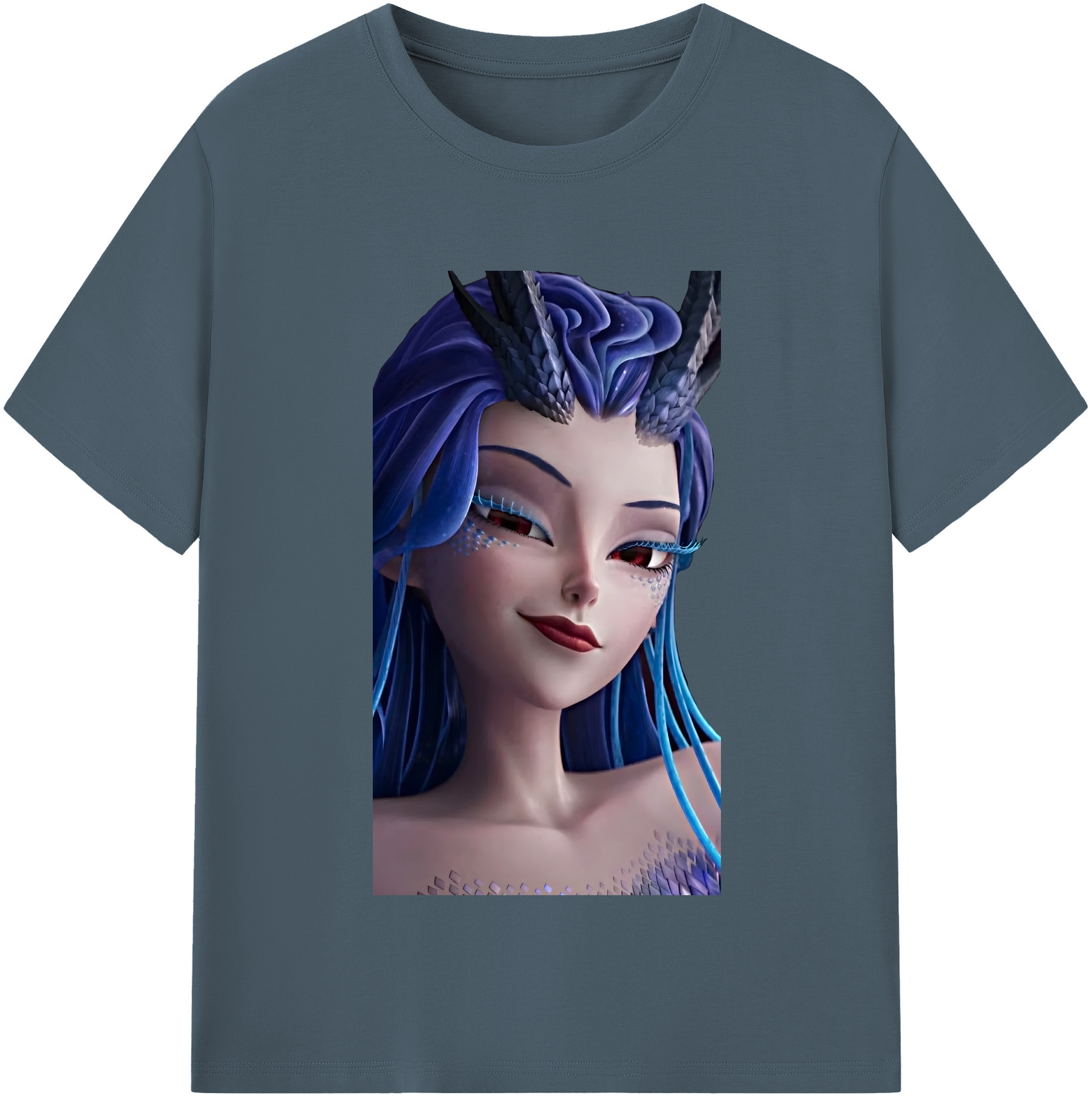 （画像用） Ne Zha 2 ナタ 魔童の大暴れ 綿100％半袖Tシャツ（フロントプリント）